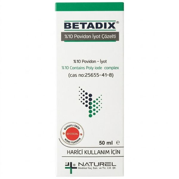 Betadix %10 Povidon İyot Çözelti Batikon 50 ml